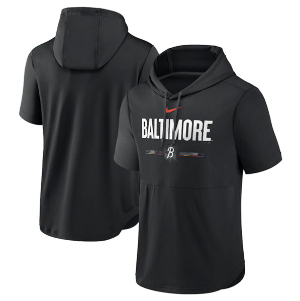 Men's Baltimore Orioles Black 2023 City Connect Short Sleeve Pullover ...
