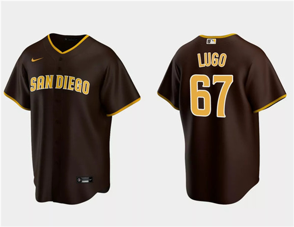 Men's San Diego Padres #67 Seth Lugo Brown Cool Base Stitched Jersey