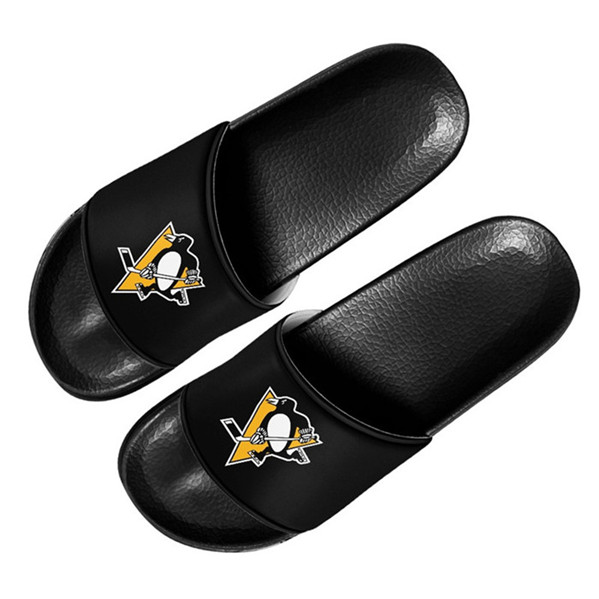Women's Pittsburgh Penguins Flip Flops 002