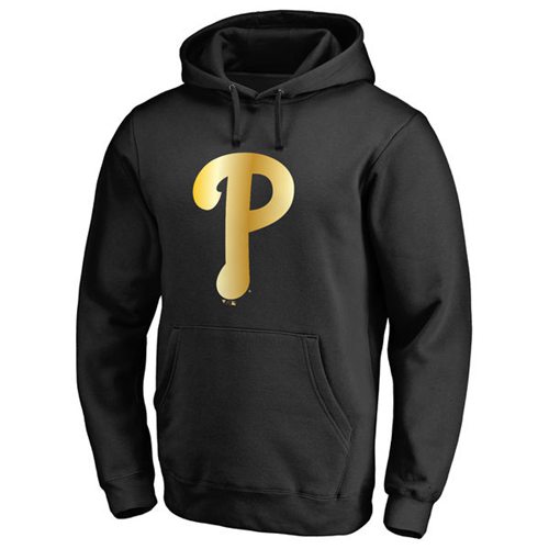 Philadelphia Phillies Gold Collection Pullover Hoodie Black
