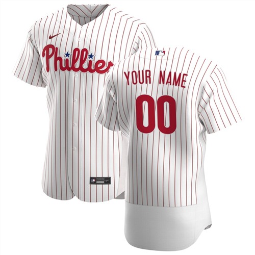 Men's Philadelphia Phillies Customized Authentic Stitched MLB Jersey