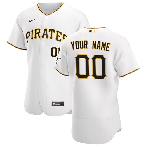 Men's Pittsburgh Pirates Customized Authentic Stitched MLB Jersey