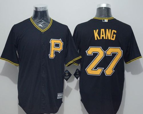Pirates #27 Jung-ho Kang Black New Cool Base Stitched MLB Jersey