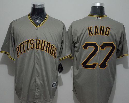 Pirates #27 Jung-ho Kang Grey New Cool Base Stitched MLB Jersey