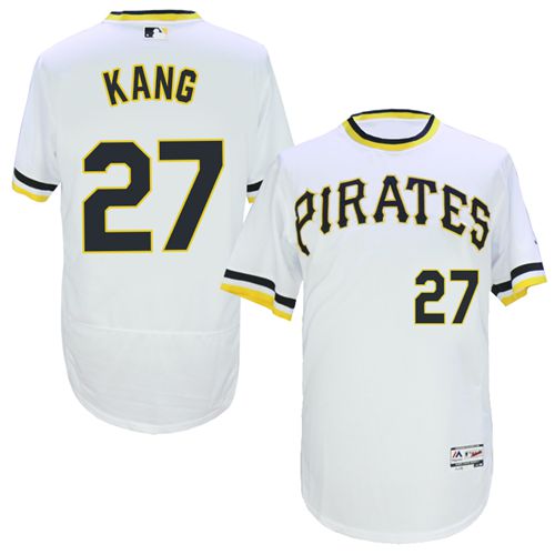 Pirates #27 Jung-ho Kang White Flexbase Authentic Collection Cooperstown Stitched MLB Jersey