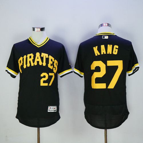 Pirates #27 Jung-ho Kang Black Flexbase Authentic Collection Cooperstown Stitched MLB Jersey