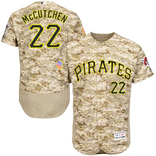 Pirates #22 Andrew McCutchen Camo Flexbase Authentic Collection Stitched MLB Jersey