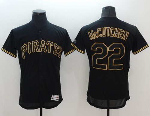 Pirates #22 Andrew McCutchen Black Fashion Flexbase Authentic Collection Stitched MLB Jersey