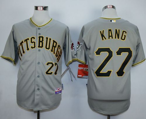 Pirates #27 Jung-ho Kang Grey Cool Base Stitched MLB Jersey