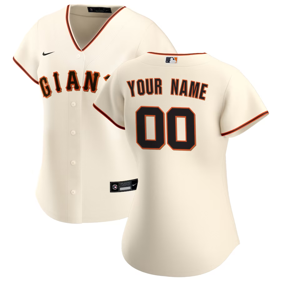 Women's San Francisco Giants ACTIVE PLAYER Custom Cream Stitched Jersey