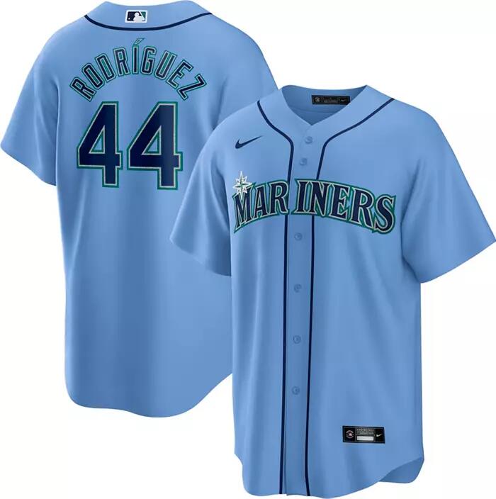 Men's Seattle Mariners #44 Julio Rodríguez Blue Cool Base Stitched jersey