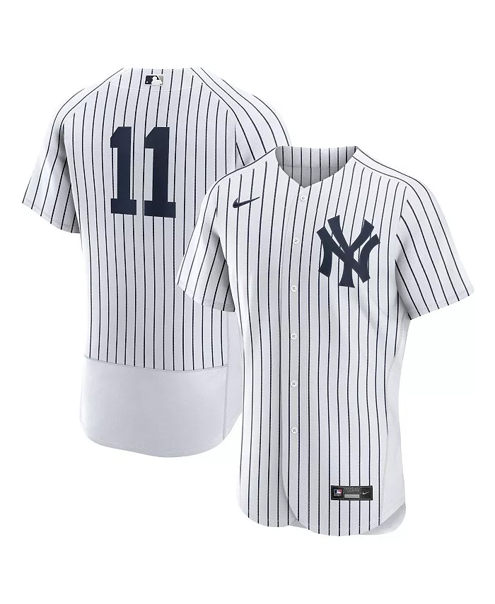 Men's New York Yankees #11 Anthony Volpe White Flex Base Stitched Baseball Jersey