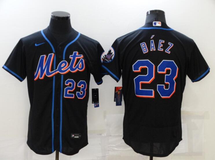 Men's New York Mets ACTIVE PLAYER Custom Black MLB Stitched Jersey