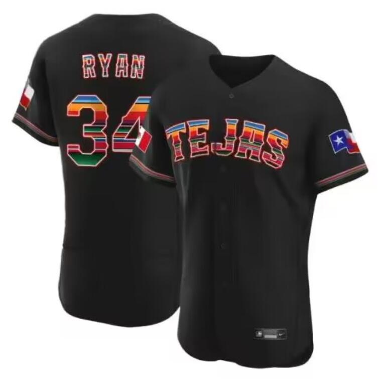 Men's Texas Rangers Active Player Custom Mexican Black Flex Base Stitched Jersey