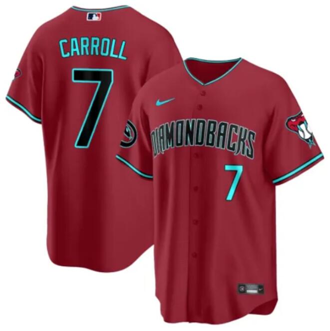 Men's Arizona Diamondbacks Customized Red 2024 Cool Base Stitched Baseball Jersey