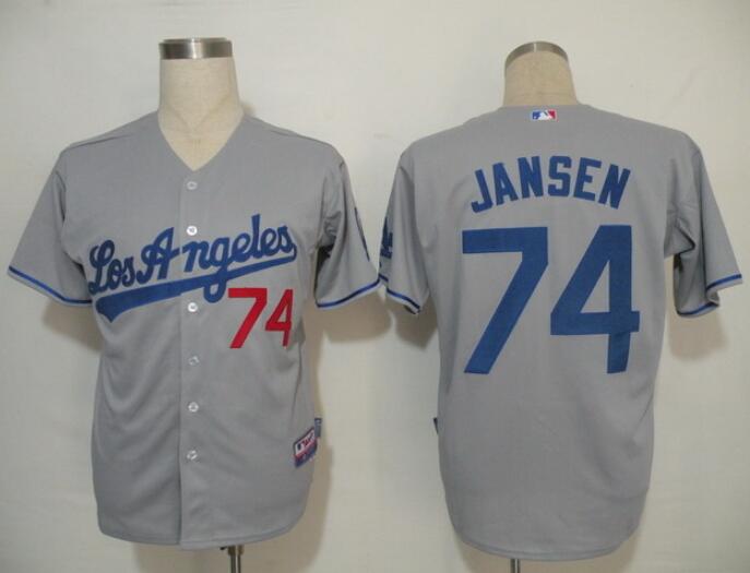 Men's Los Angeles Dodgers Active Player Custom Grey Cool Base Stitched MLB Jersey