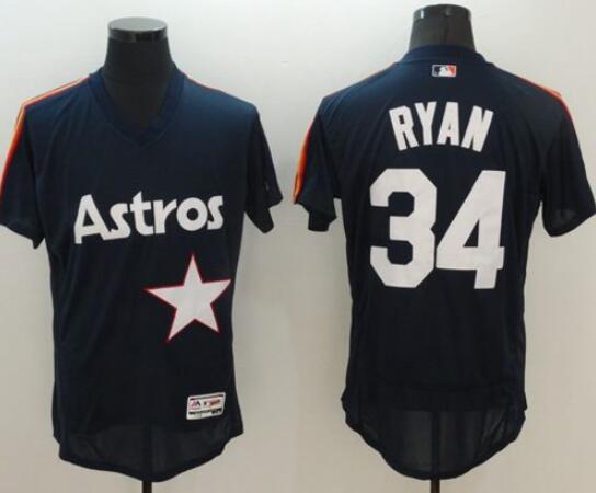 Men's Houston Astros ACTIVE PLAYER Custom Navy Blue Flexbase Authentic Collection Cooperstown Stitched MLB Jersey