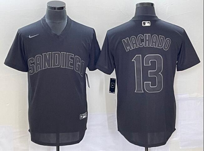 Men's San Diego Padres Active Player Custom Black Cool Base Stitched Jersey