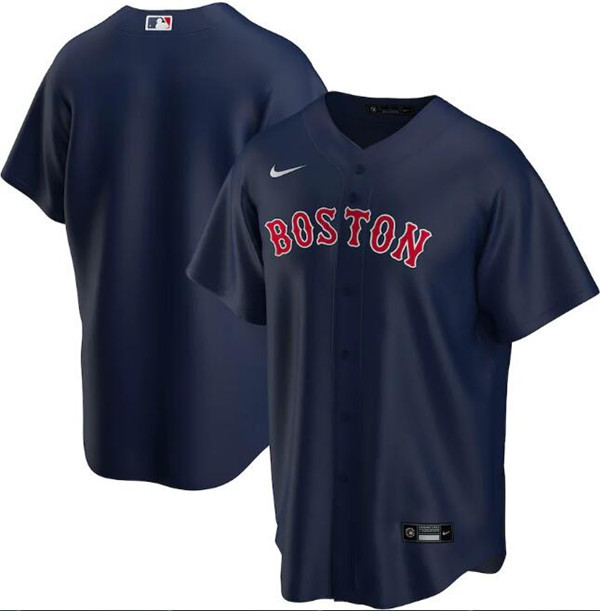 Men's Boston Red Sox Navy Cool Base Stitched Jersey