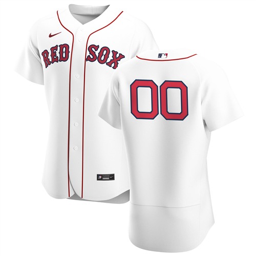 Men's Boston Red Sox Customized Authentic Stitched MLB Jersey