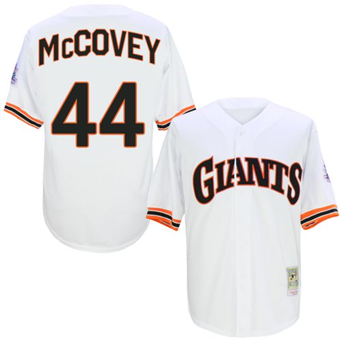 Mitchell And Ness 1989 Giants #44 Willie McCovey White Stitched MLB Jersey