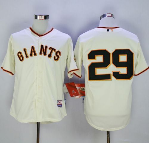 Giants #29 Jeff Samardzija Cream Cool Base Stitched MLB Jersey