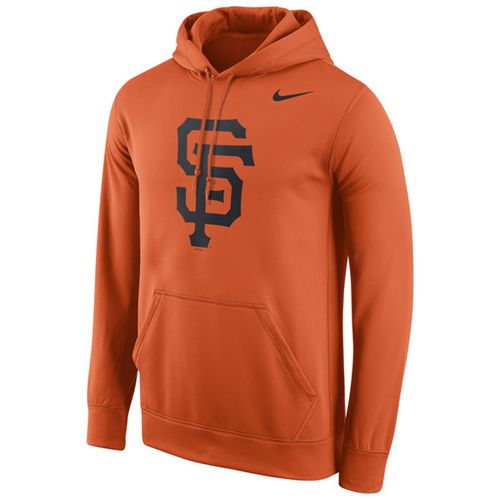 San Francisco Giants Nike Logo Performance Pullover Orange MLB Hoodie