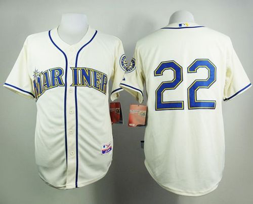 Mariners #22 Robinson Cano Cream Alternate Cool Base Stitched MLB Jersey