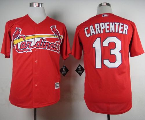 Cardinals #13 Matt Carpenter Red Cool Base Stitched MLB Jersey