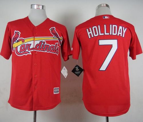 Cardinals #7 Matt Holliday Red Cool Base Stitched MLB Jersey