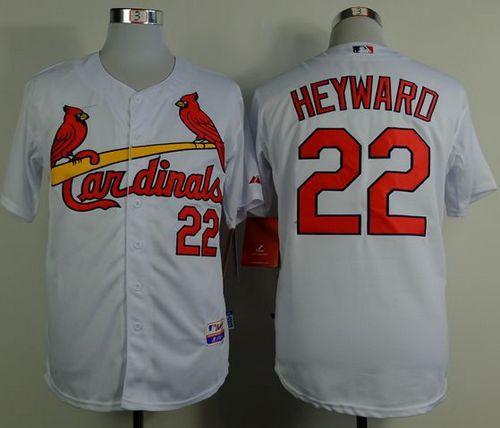 Cardinals #22 Jason Heyward White Cool Base Stitched MLB Jersey