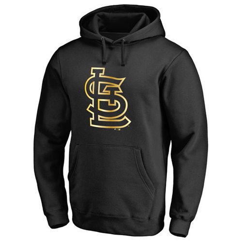 St.Louis Cardinals Gold Collection Pullover Hoodie Black