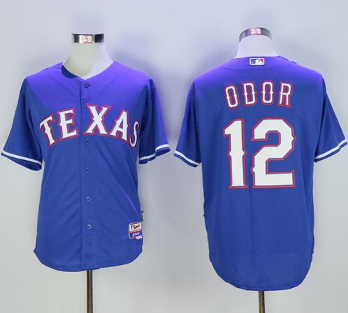 Rangers #12 Rougned Odor Blue Cool Base Stitched MLB Jersey