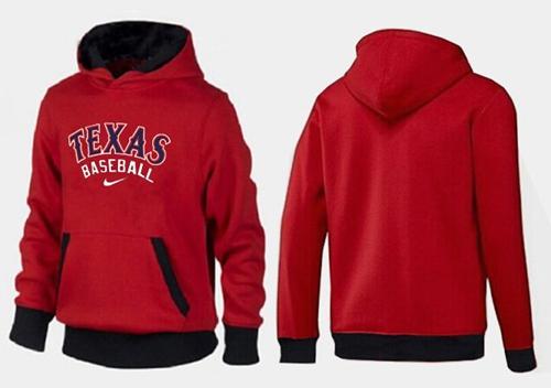 Texas Rangers Pullover Hoodie Red & Black
