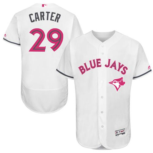 Blue Jays #29 Joe Carter White Flexbase Authentic Collection 2016 Mother's Day Stitched MLB Jersey