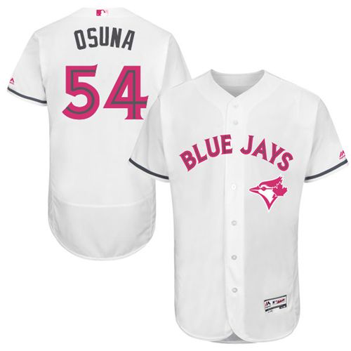 Blue Jays #54 Roberto Osuna White Flexbase Authentic Collection 2016 Mother's Day Stitched MLB Jersey