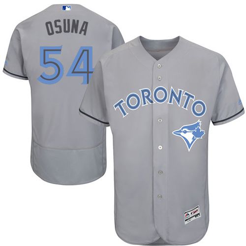 Blue Jays #54 Roberto Osuna Grey Flexbase Authentic Collection 2016 Father's Day Stitched MLB Jersey