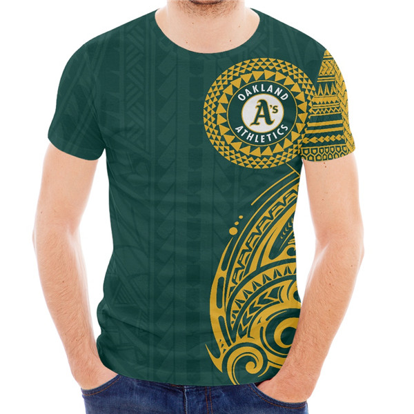 Men's Oakland Athletics Green T-Shirt