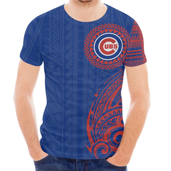 Men's Chicago Cubs Blue T-Shirt