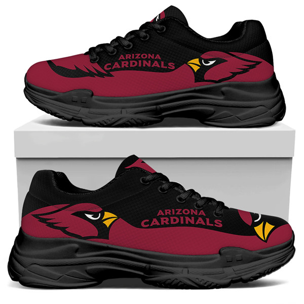 Women's Arizona Cardinals Edition Chunky Sneakers With Line 001