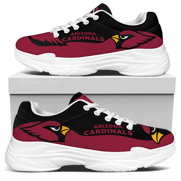 Women's Arizona Cardinals Edition Chunky Sneakers With Line 002