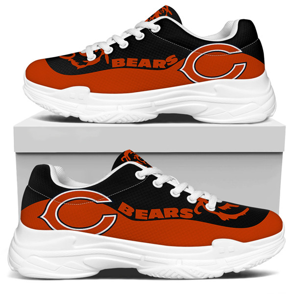 Women's Chicago Bears Edition Chunky Sneakers With Line 002