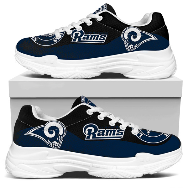 Women's Los Angeles Rams Edition Chunky Sneakers With Line 002