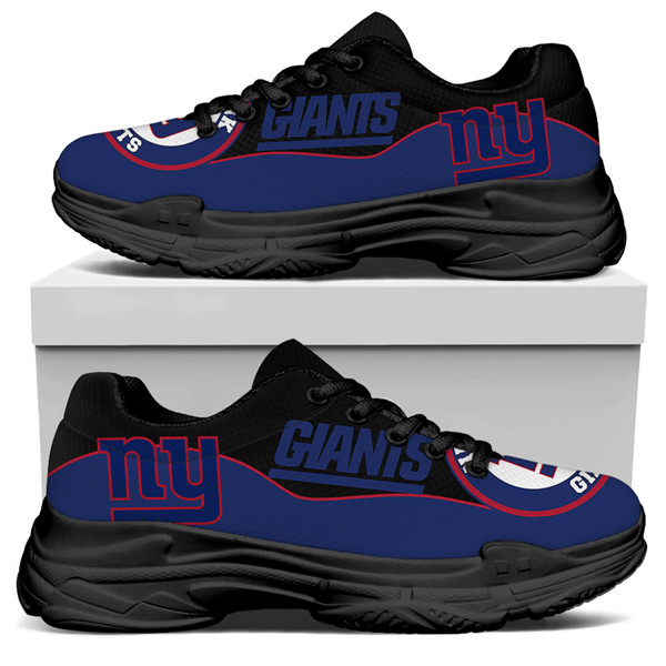 Women's New York Giants Edition Chunky Sneakers With Line 001