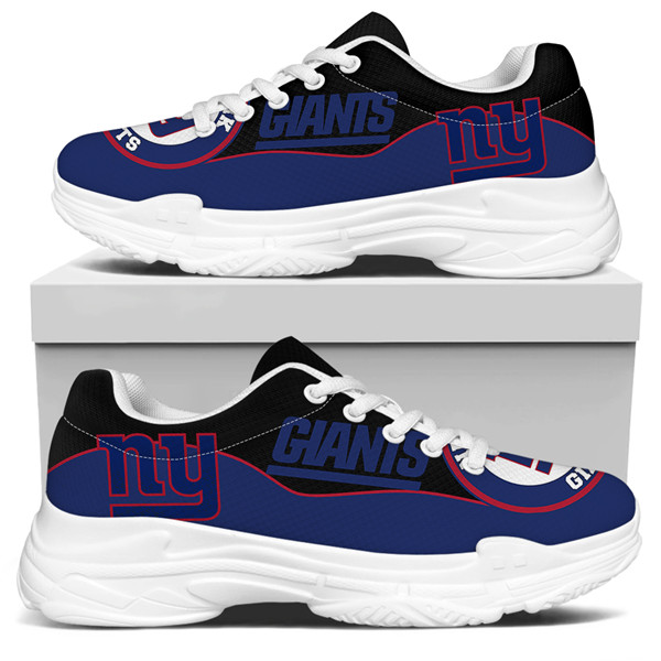 Women's New York Giants Edition Chunky Sneakers With Line 002