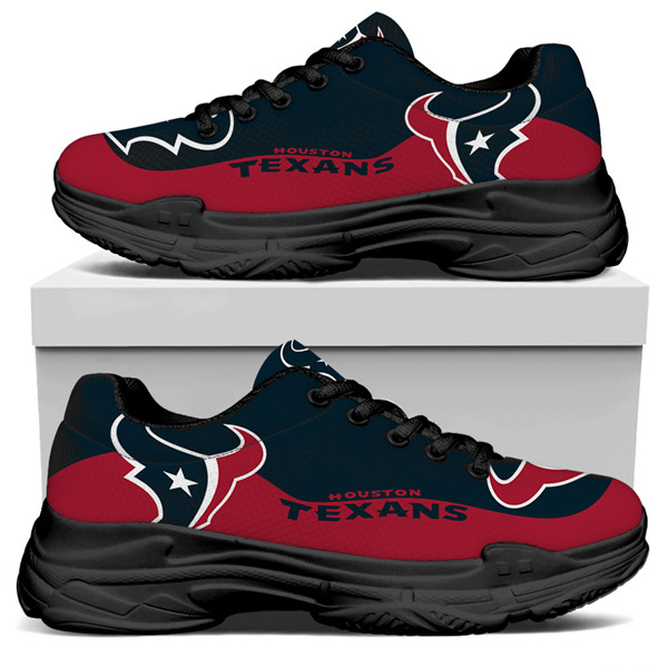 Women's Houston Texans Edition Chunky Sneakers With Line 001