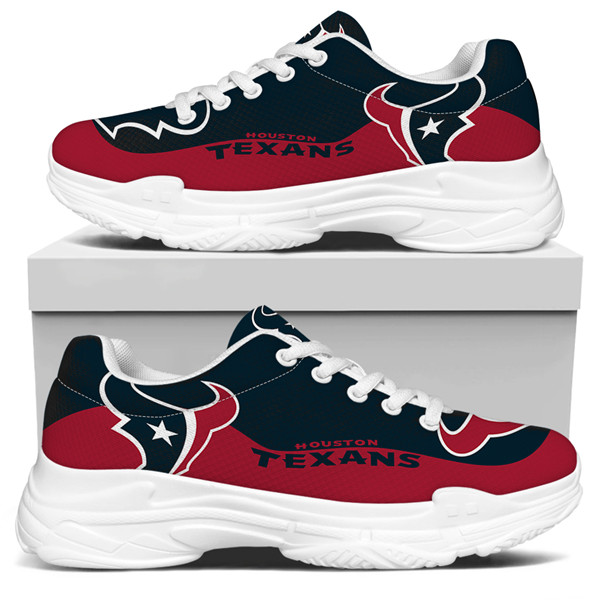 Women's Houston Texans Edition Chunky Sneakers With Line 002