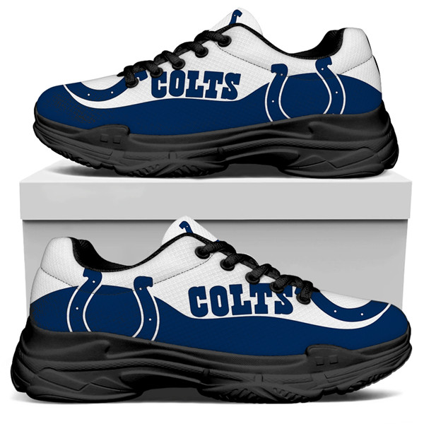 Women's Indianapolis Colts Edition Chunky Sneakers With Line 001