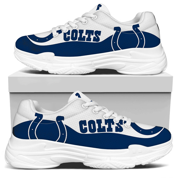 Women's Indianapolis Colts Edition Chunky Sneakers With Line 002