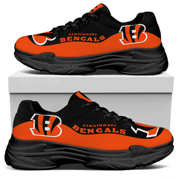 Women's Cincinnati Bengals Edition Chunky Sneakers With Line 001